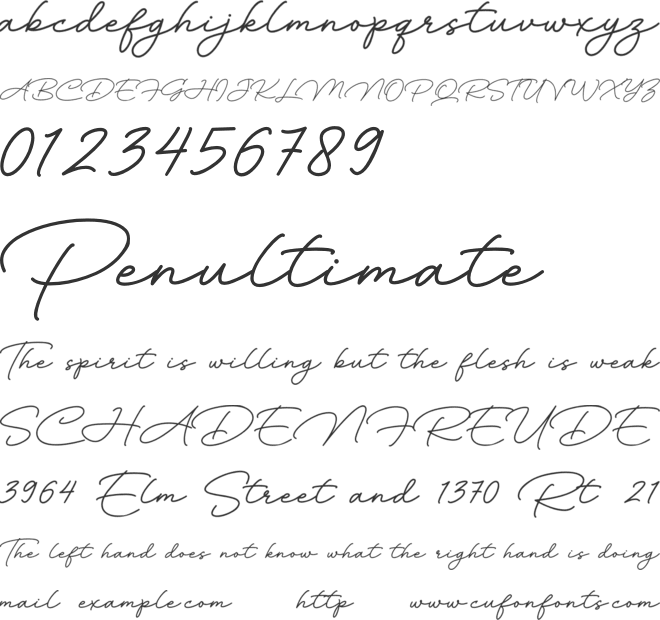 Rainbow Saturday font preview