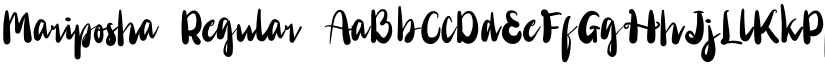 Mariposha Regular font