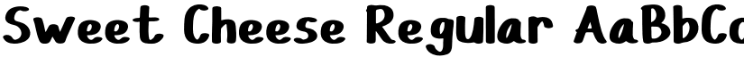 Sweet Cheese Regular font