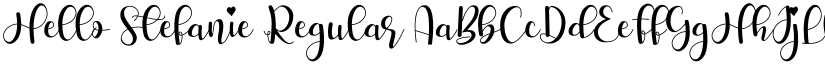 Hello Stefanie Regular font