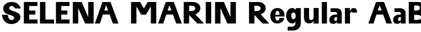 SELENA MARIN Regular font