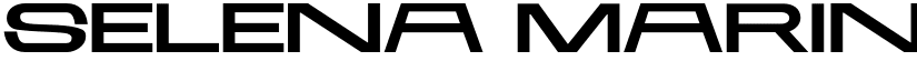 SELENA MARIN Width2 Regular font