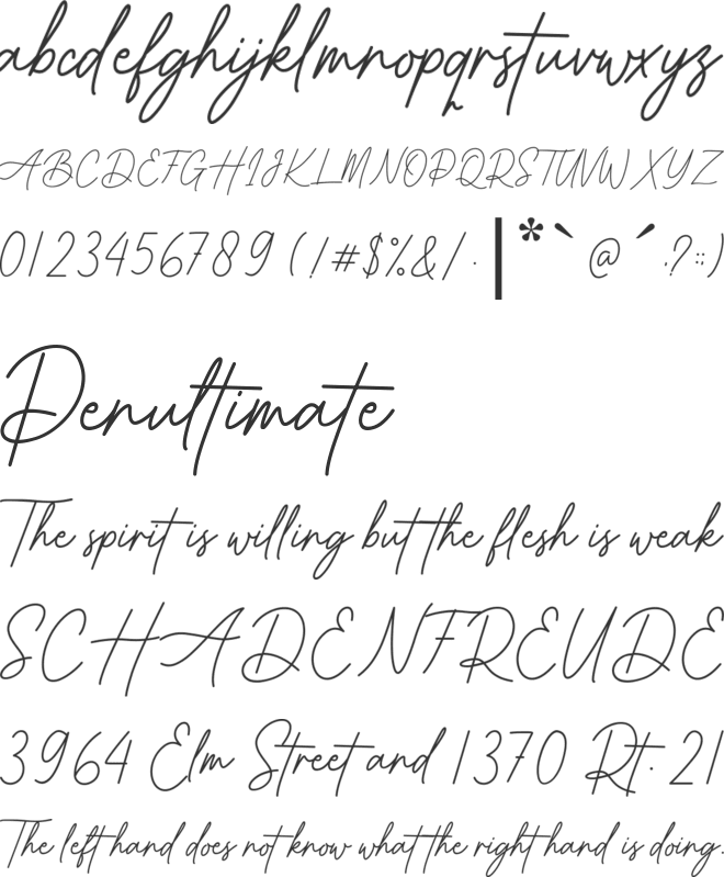 Better Grade font preview