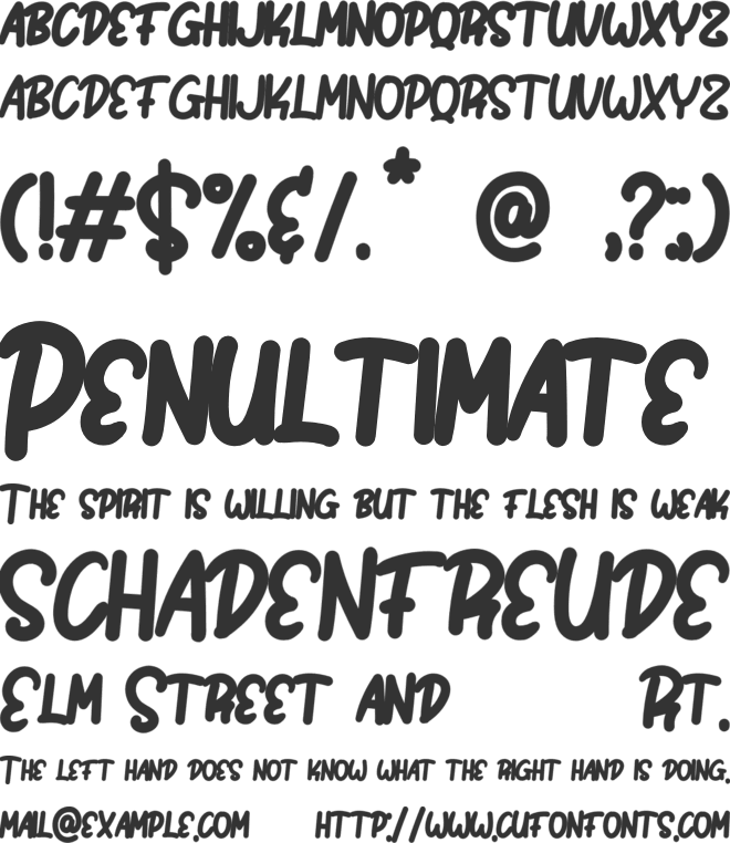 Bomb Da Gone font preview