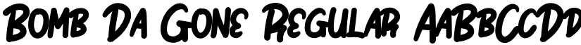 Bomb Da Gone Regular font