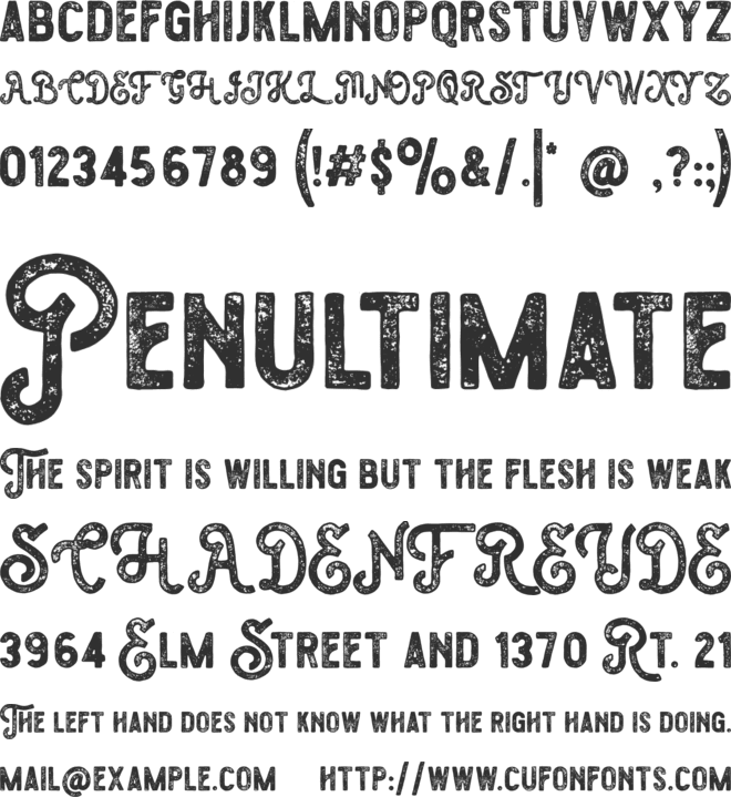 Metalsmith font preview
