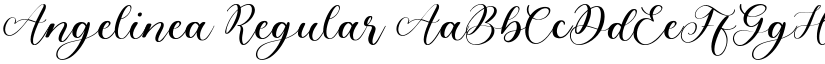 Angelinea Regular font
