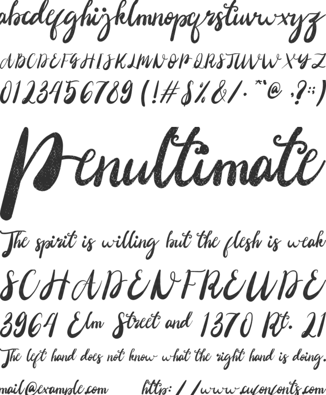 Christony font preview