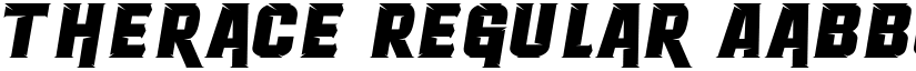 Therace Regular font