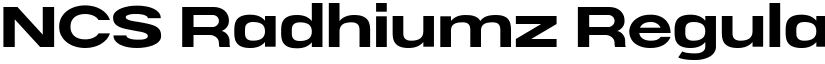 NCS Radhiumz Regular font