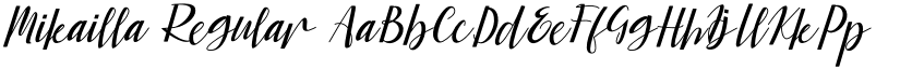 Mikailla Regular font