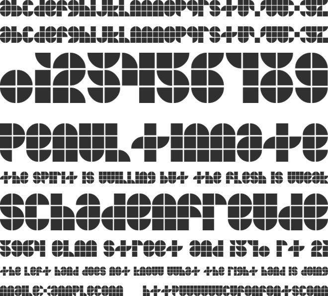 MKF Tiler font preview