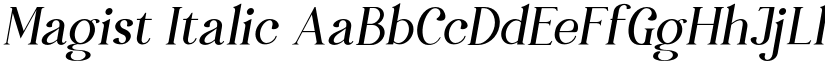 Magist Italic font