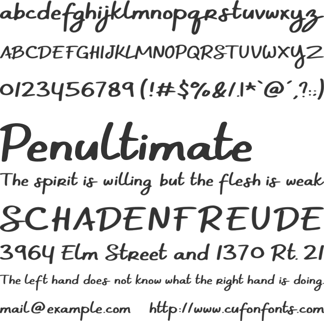 Moonrise font preview