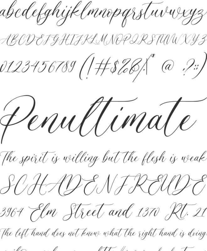 Romantic Lovely font preview