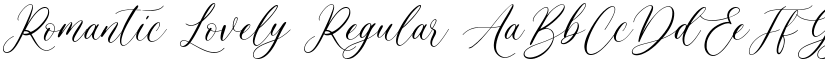 Romantic Lovely Regular font