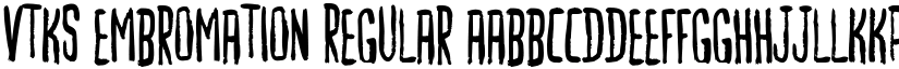 vtks embromation Regular font