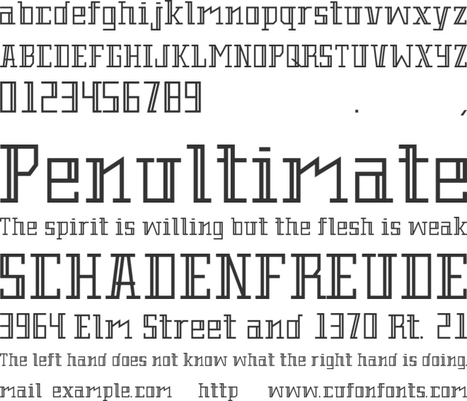 Barbershop font preview