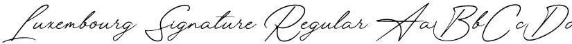 Luxembourg Signature Regular font