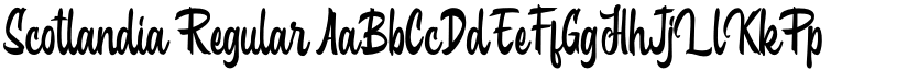 Scotlandia Regular font