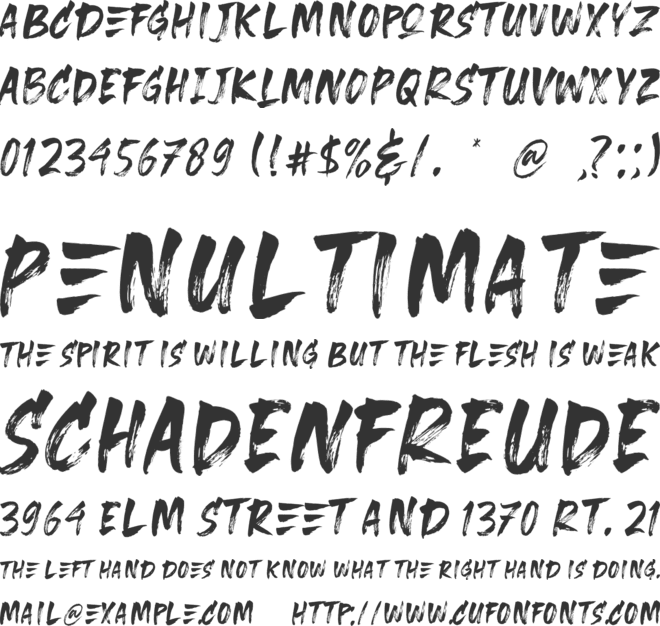 Breaker font preview