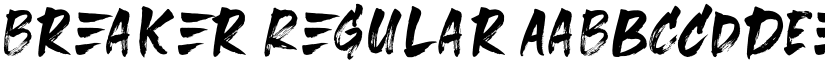 Breaker Regular font