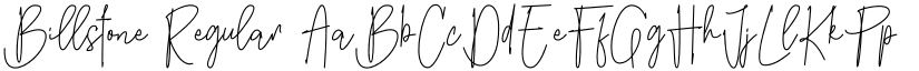 Billstone Regular font