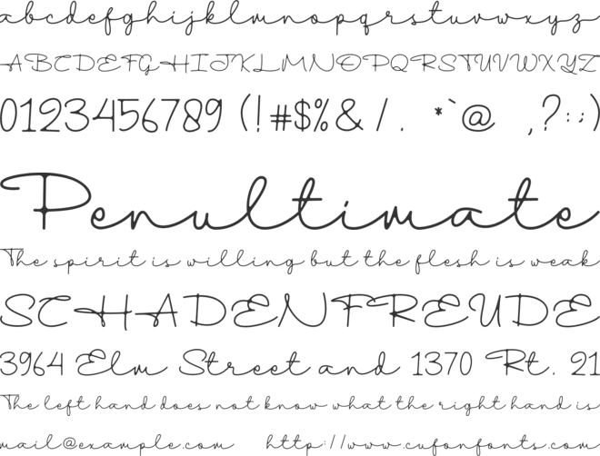 Halland font preview