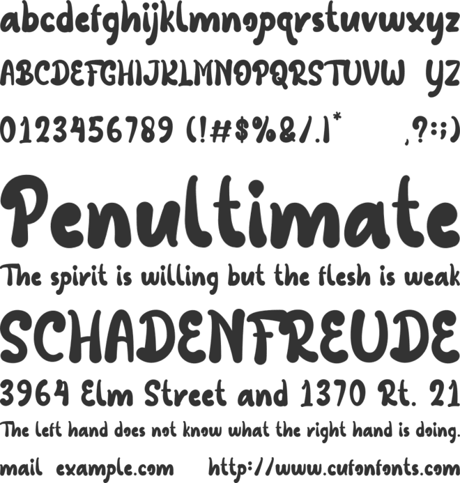 Bunny Journey font preview