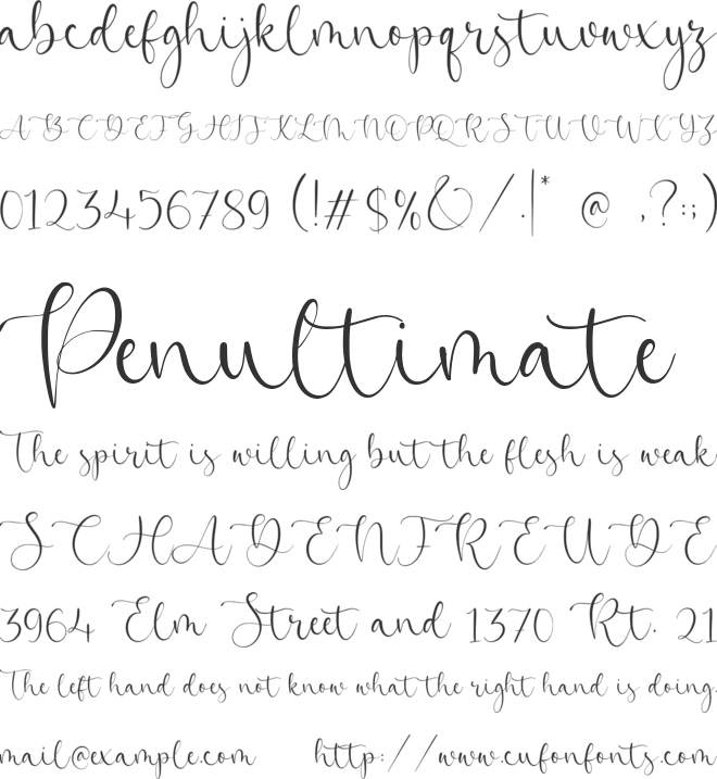 Beatrica font preview
