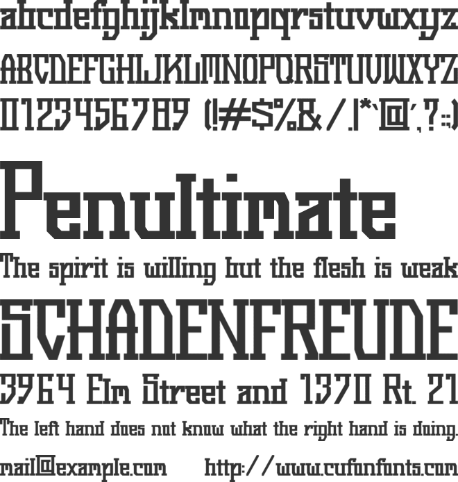 Battle Ground font preview