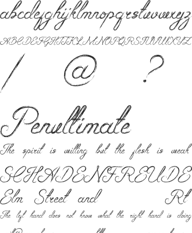 Rosealya font preview