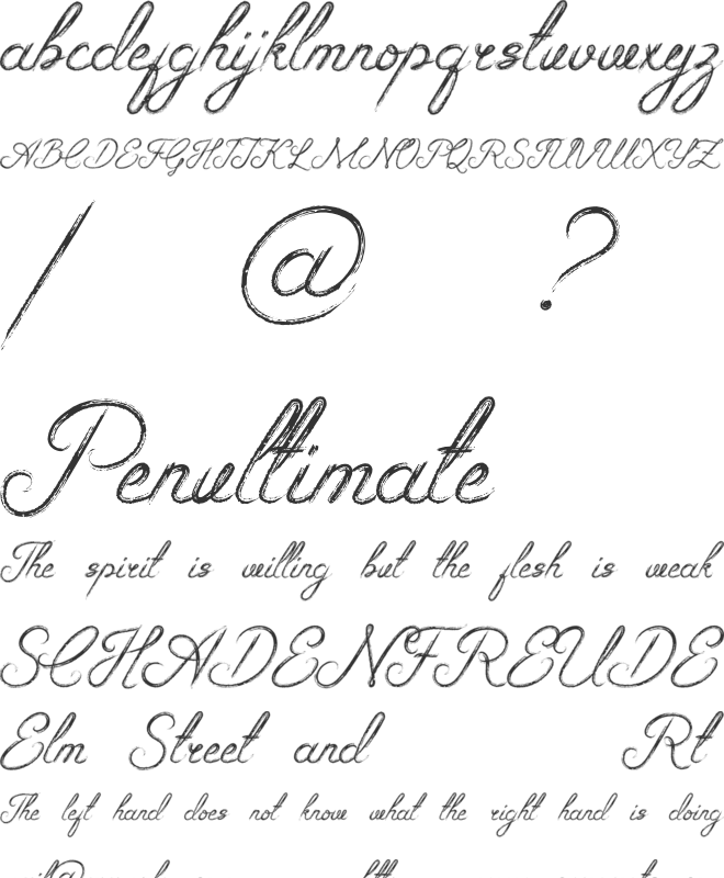 Rosealya font preview