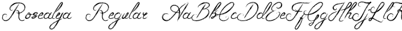 Rosealya Regular font