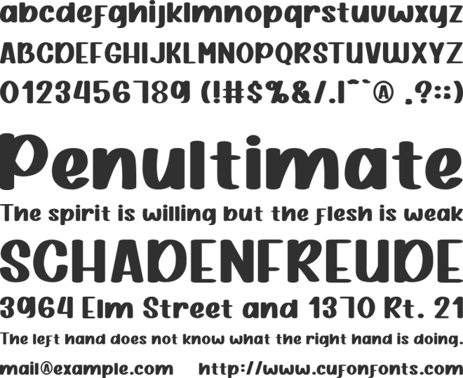 Quacker Slate font preview