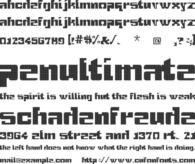 Gridbreak Sans font preview