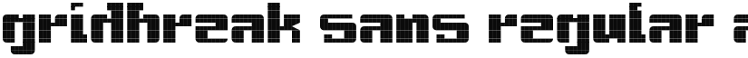 Gridbreak Sans font download