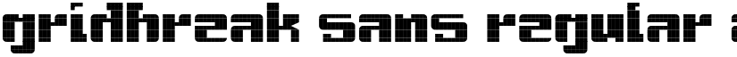 Gridbreak Sans font download