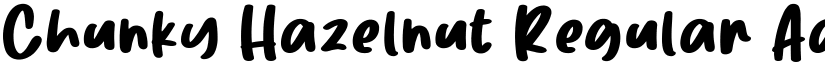 Chunky Hazelnut Regular font