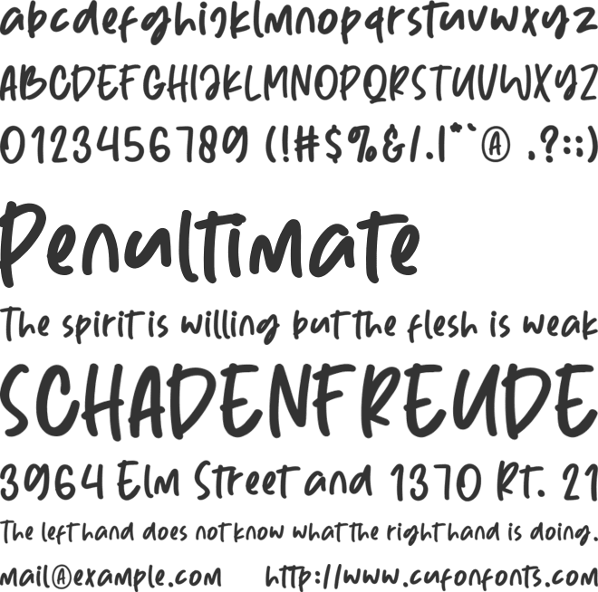 Sunnyville Kreamery font preview