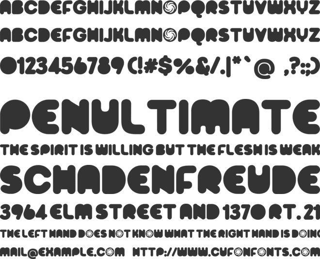 Sporedom font preview