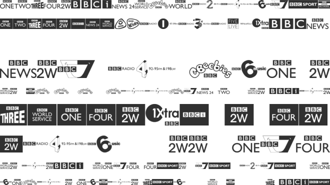 BBC TV Channel Logos font preview