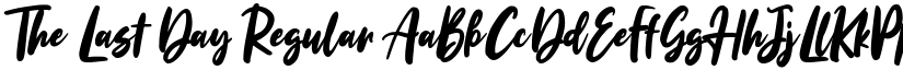 The Last Day Regular font
