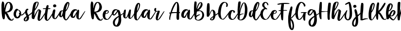 Roshtida Regular font