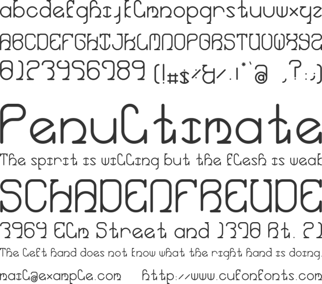 Armelle font preview