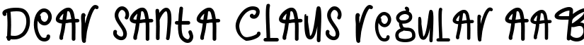 DEAR SANTA CLAUS Regular font