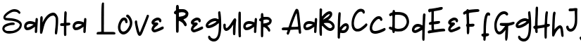 Santa Love Regular font