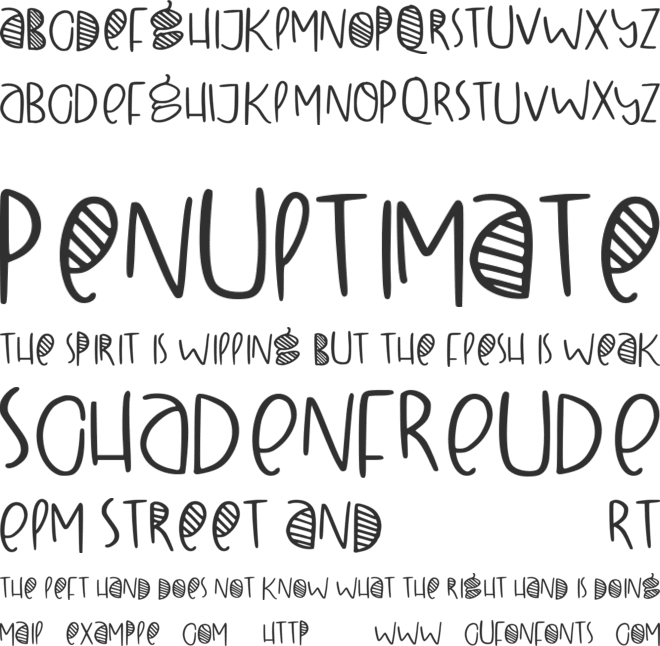 Winter Day font preview