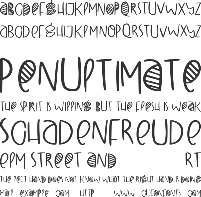 Winter Day font preview