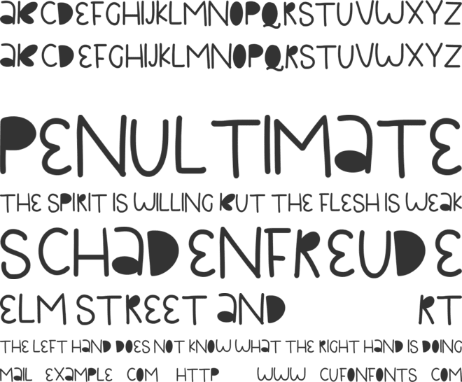 Santa Christmas font preview